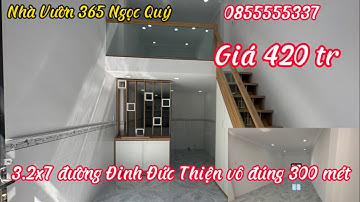 Nhà gần chợ Bình Chánh đường Đinh Đức Thiện vô đúng 300 mét kế chợ khu công nghiệp Cầu Tràm 500 mét