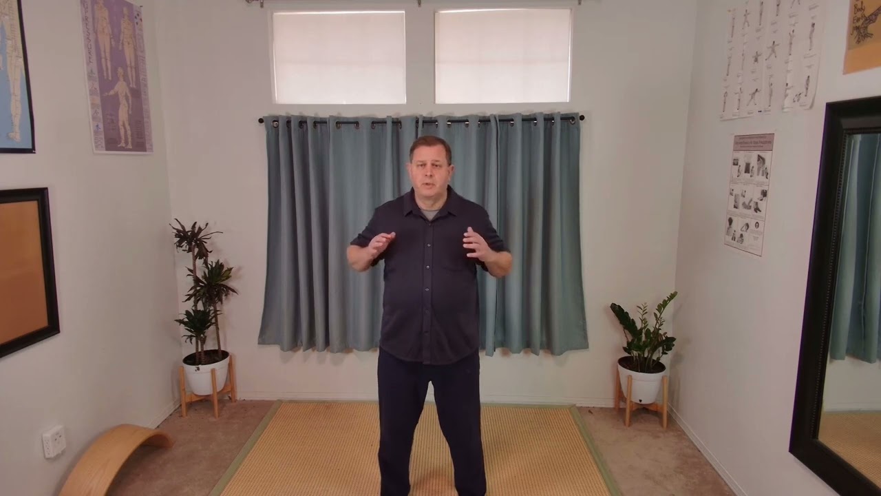 Lifting Sun and Moon Qigong Pattern with Balance Breathing: inhaling nose. Exhaling mouth.