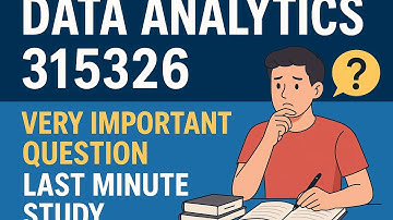 Data Analytics-315326- Important Questions #dataanalytics  #msbte #exam  #lastminutestudy #boardexam