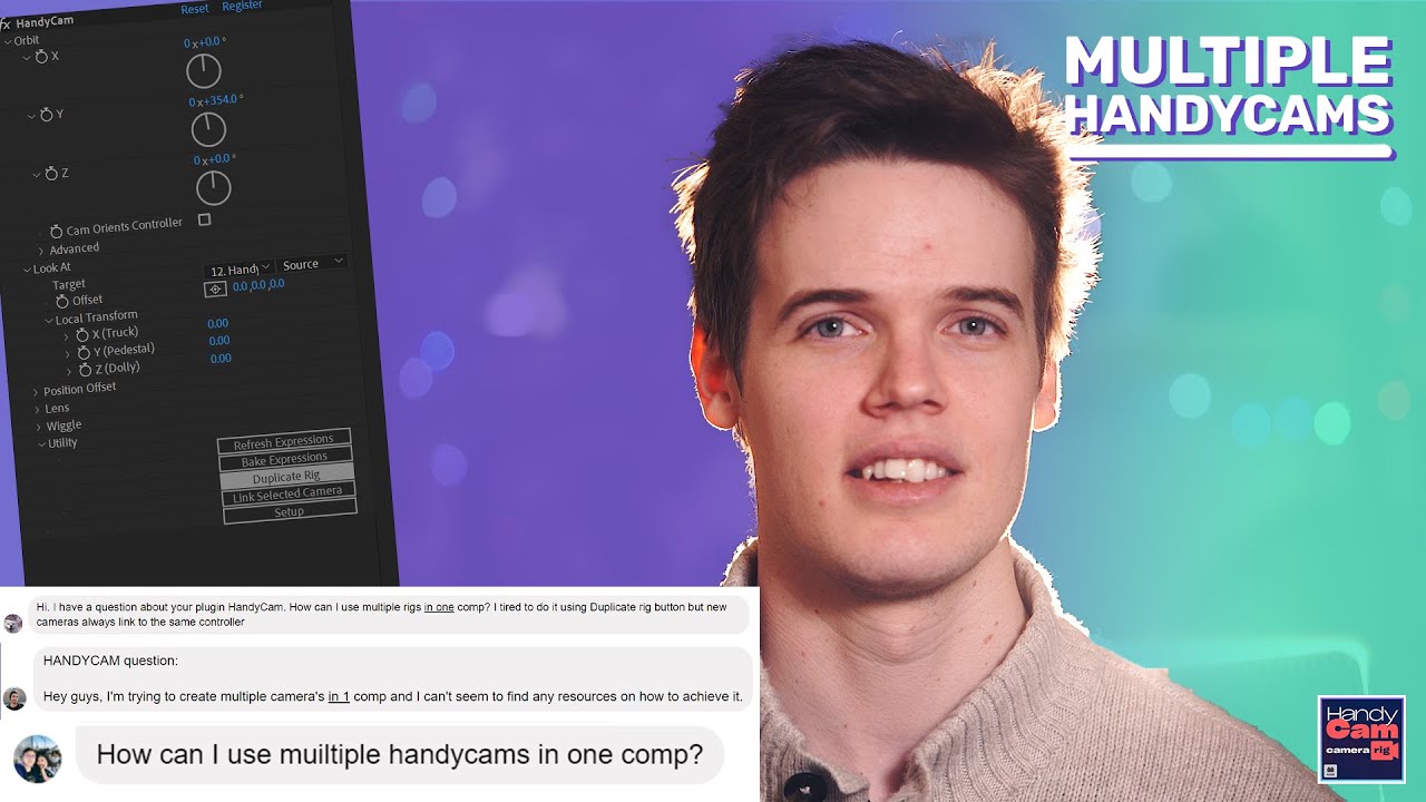 How To Add Multiple Camera Rigs with Handycam After Effects Plugin