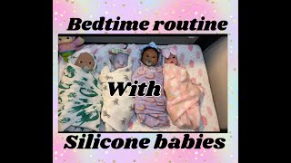 Bedtime Routine W Full Body Silicone Dolls