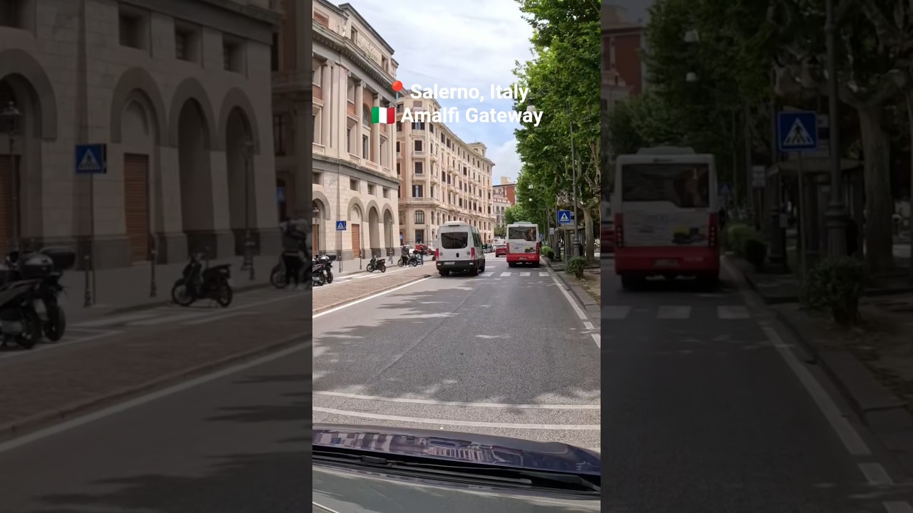 🇮🇹 Salerno by Car | Seaside City in 4K