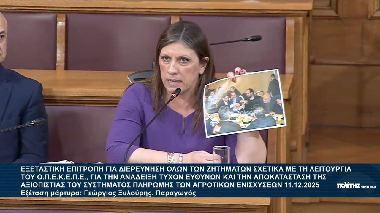 Κατάθεση Γιώργου Ξυλούρη (ΦΡΑΠΕ) στην εξεταστική επιτροπή και στη Ζωή Κωνσταντοπούλου