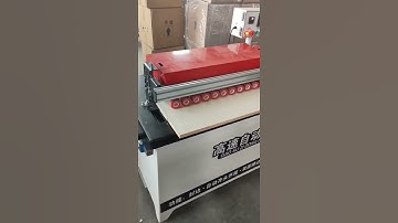 Manual straight edge banding machine #woodworking #woodcarving #woodwork #machine #machinery