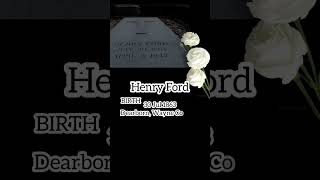 【visit to a grave】Henry Ford【Famous Memorial】#rip #gravestones