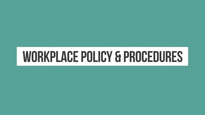Polices and Procedure 10 - What's the difference between a Policy and a Procedure?