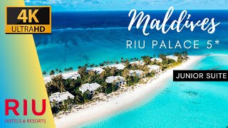 RIU Palace MALDIVES 5*  Junior Suite Beach Villa 2022 | 4K Room TOUR Vlog Maldives