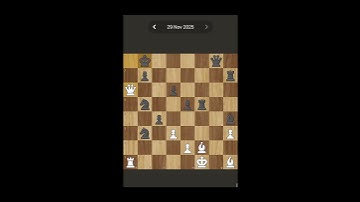 Chess.com | Daily Puzzle | 29/11/2025 #shorts #shortsfeed #chess
