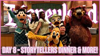 Storytellers Cafe Character Dining | We Gave Disney Characters GIFTS! Disneyland Day 8