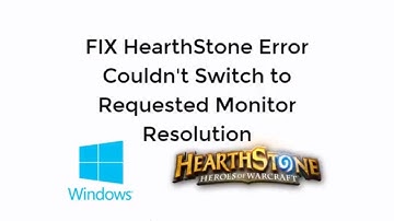 FIX HearthStone Error Couldn