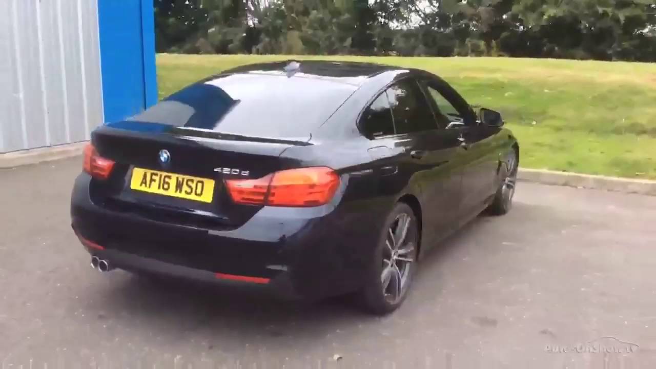 BMW 4 SERIES 420D M SPORT GRAN COUPE BLACK 2016 - YouTube