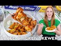 Easy Baked Chicken Skewers with Baby Potatoes & Creamy Ranch Dip