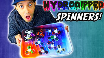 HOW TO HYDRO DIP FIDGET SPINNERS (DIY Hand Spinners Tutorial) + GIVEAWAY!