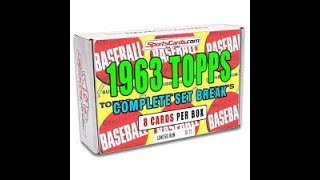 1963 Topps Complete Set Break 3 Boxes 8 Cards Each Maybe A Pete Rose Rc ???