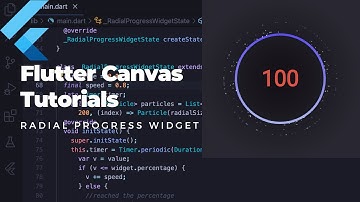 Flutter Canvas Tutorials - Radial Progress Widget (2021)