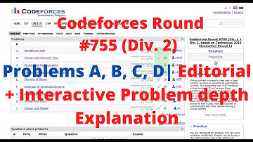 Problems A, B, C, D | Codeforces Round #755 (Div. 2, Technocup 2022)  | Video Editorial