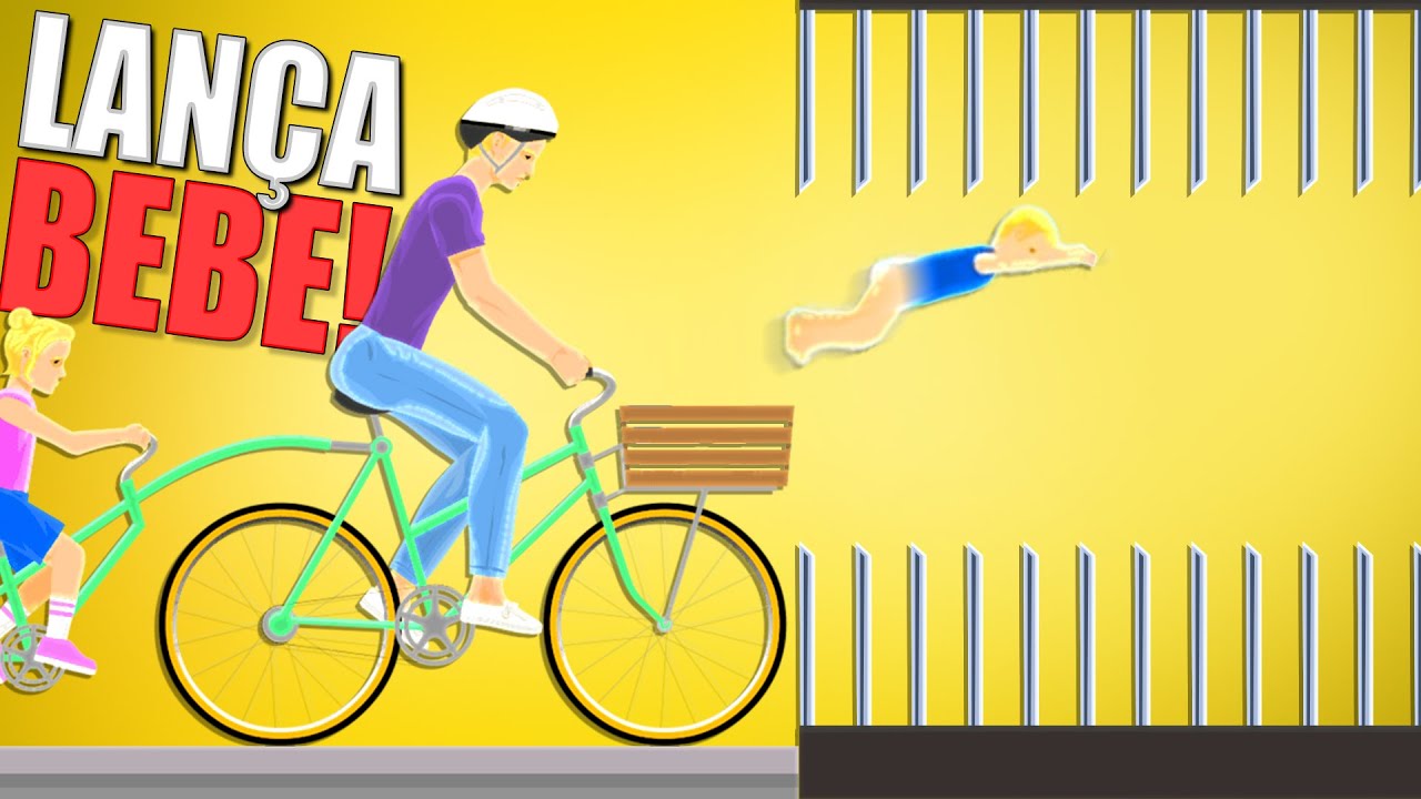 Lançamento de Bebes nos Níveis Mais Difíceis de Happy Wheels