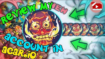 Review my account in agar.io