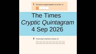 The Times Cryptic Quintagram 2664