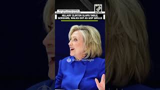 “I’m done…” Hillary Clinton slaps table, screams over leaked Epstein deposition photo
