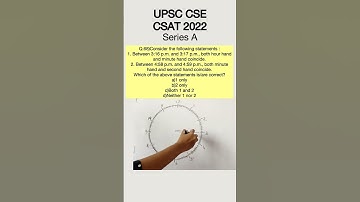 UPSC CSE Prelims - CSAT 2022 Q.68)Consider the following ... #aptitude #upscaptitude #upsccsat