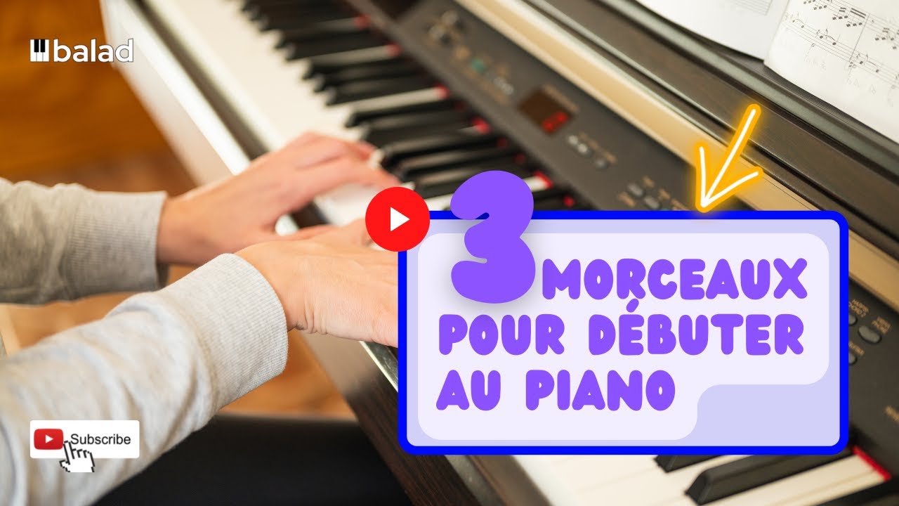 3 morceaux pour débutants au piano ! - YouTube