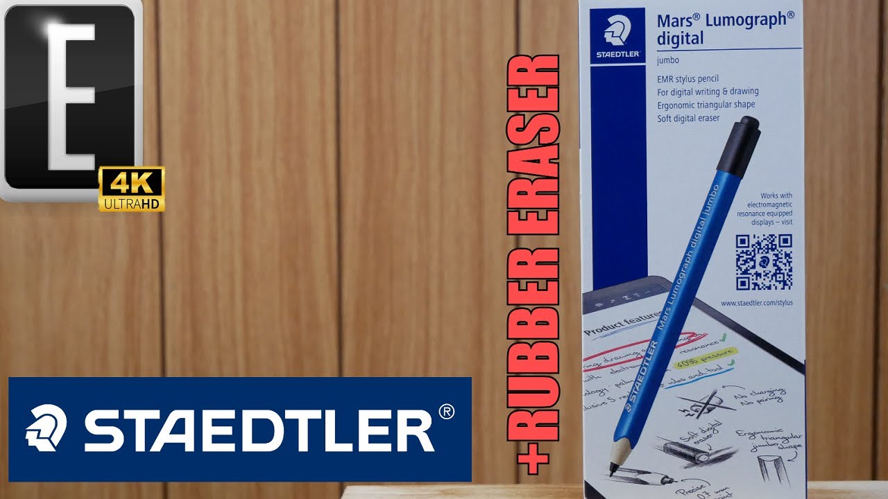 Pen with RUBBER Eraser Staedtler Lumograph Digital Jumbo Review