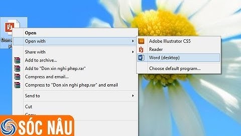 Cách chuyển file pdf sang Word bằng Office 2013