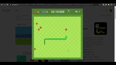 (6TH PLACE) 25 Apple Google Snake Speedrun #8 (Large, Twin Mode, 5 Apple) 39s 285ms