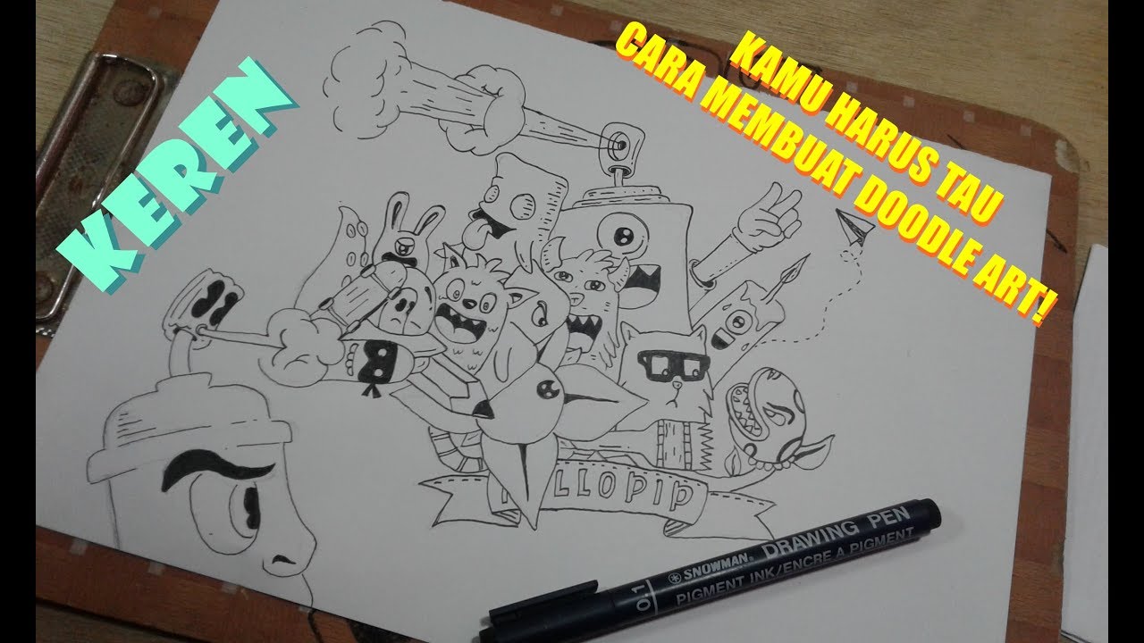 INI DIA CARANYA Membuat Doodle Art Paling Mudah Dan Simple YouTube