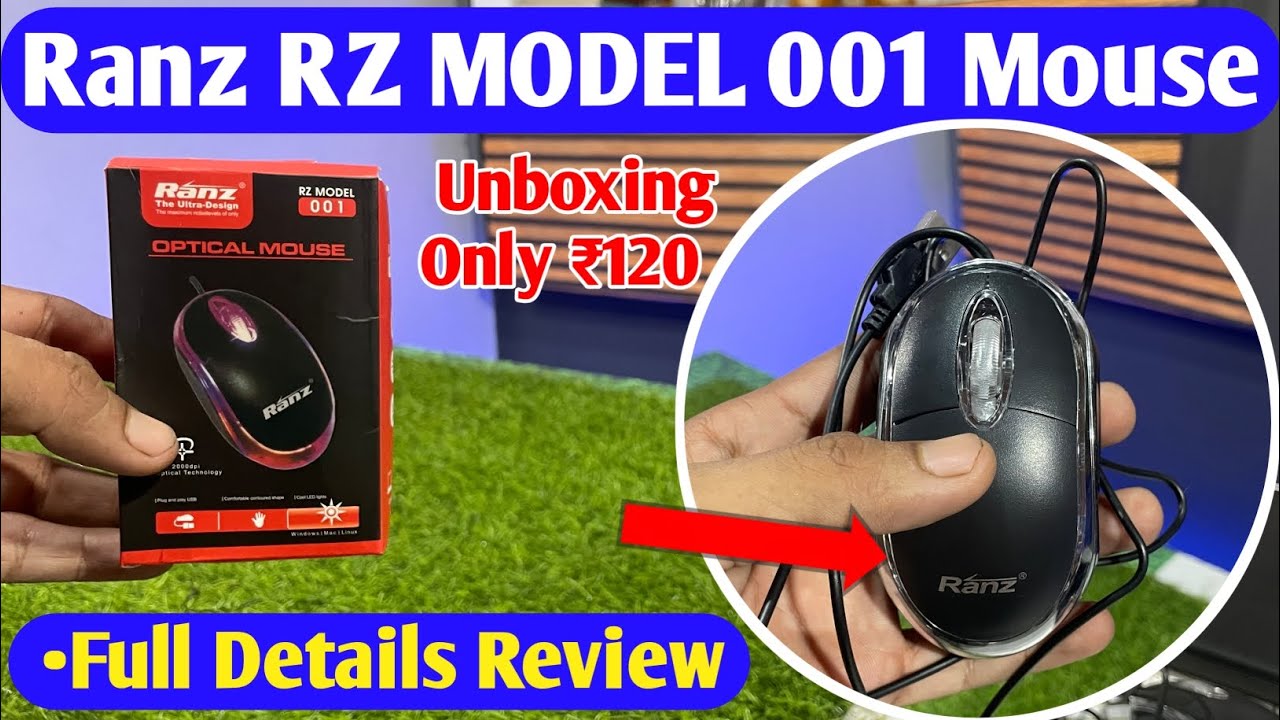 Ranz RZ MODEL 001 Optical Mouse Unboxing |Best Ranz Wired Mouse Unboxing & Review
