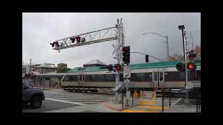 *Additional Pedestrian Gates Added. SMART 101 Train South 3rd St. Railroad Crossing, San Rafael CA 