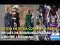 REINA LETIZIA ENTREGA COPA DE LA REINA. DUQUES DE EDIMBURGO RECIBEN LLAVES DE LA CIUDAD HOMÓNIMA.