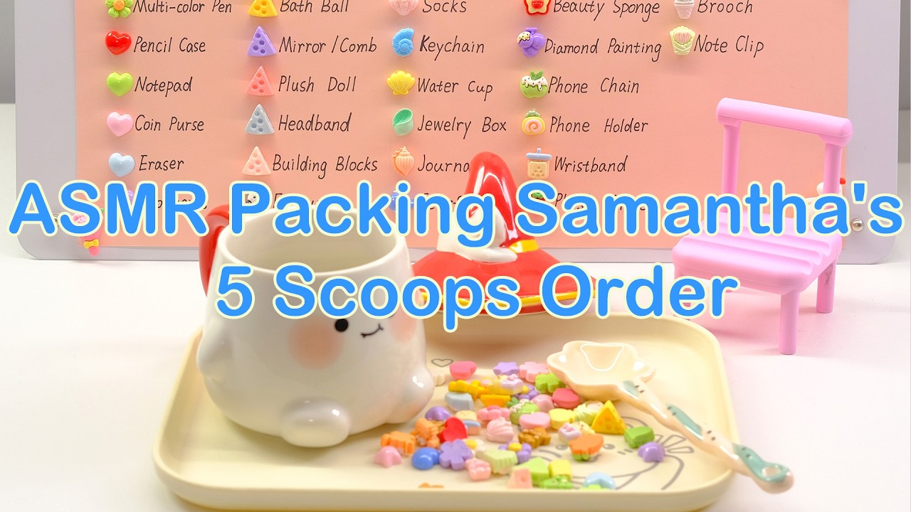 【Litebord Lucky Scoops】ASMR Packing Samantha's 5 Upgraded Scoops Order