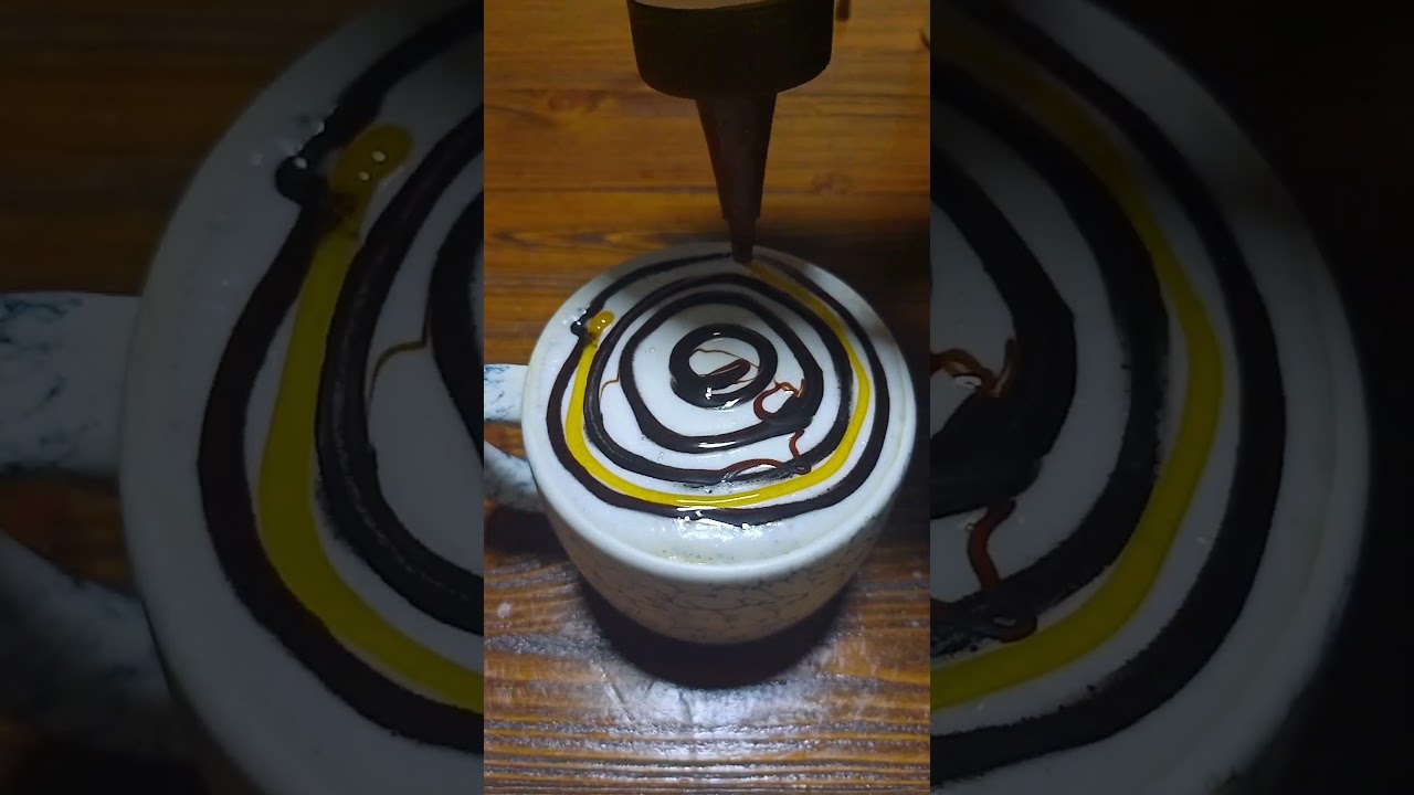 How to make Latte Art  in 30 seconds at home 