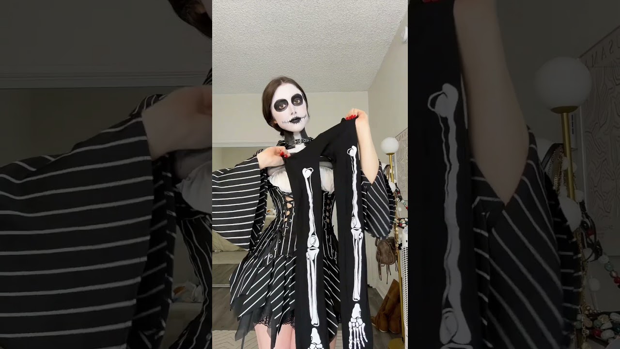 Turning myself into JACK SKELLINGTON from the Nightmare Before Christmas!! (part 2)