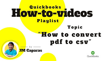 How to convert pdf to csv