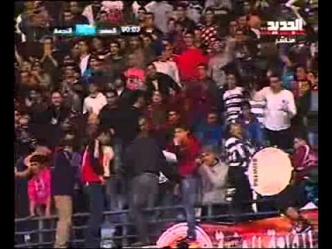هدف حسن محمد في الدقيقة 90 من منتصف الملعب