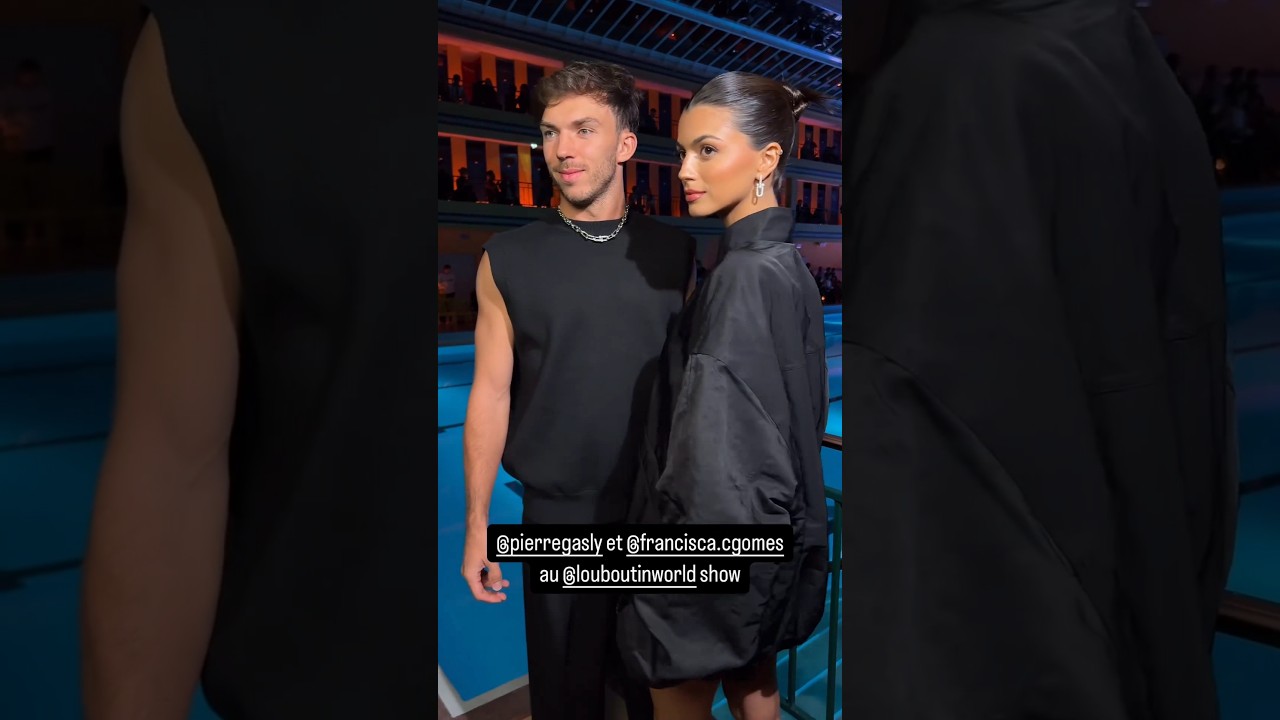 Pierre Gasly and kika francisca Gomes at the 