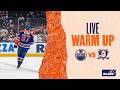 Oilers vs Ducks Game 1 Warmup 🎥