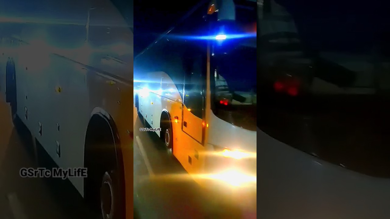 GSRTC AC Volvo Bus💙 White Elephant 🍁