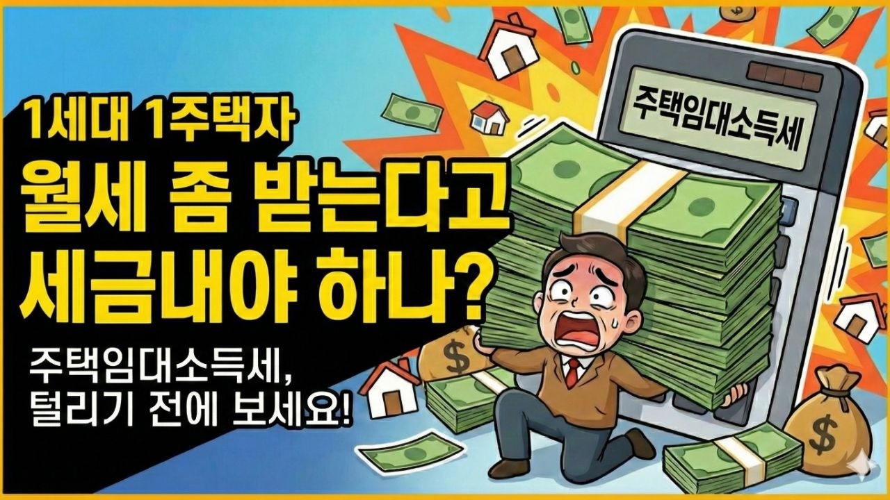 [2026년 세법적용] 1주택자 월세 몇 푼 받았을 뿐인데...2주택자 전세금도 세금냅니다ㅣ 주택임대소득세 완벽가이드