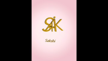 Sakshi name logo/ comment your name #shorts #youtubeshorts #viral#logo #logoname