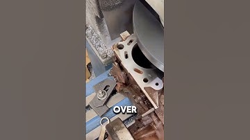 Amazing Process of Old Cylinder Head Milling  #shorts #engine