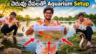 Aquarium Setup - Nearby Lake Edition 🐟 | Live Fishing Epic Vlog 🤯 | Saw a Snake Too 🥶