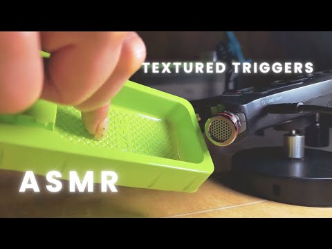 ASMR TEXTURED TRIGGER ASSORTMENT - Ridges, Silicone Brush, Bumpy Textures (No Talking)