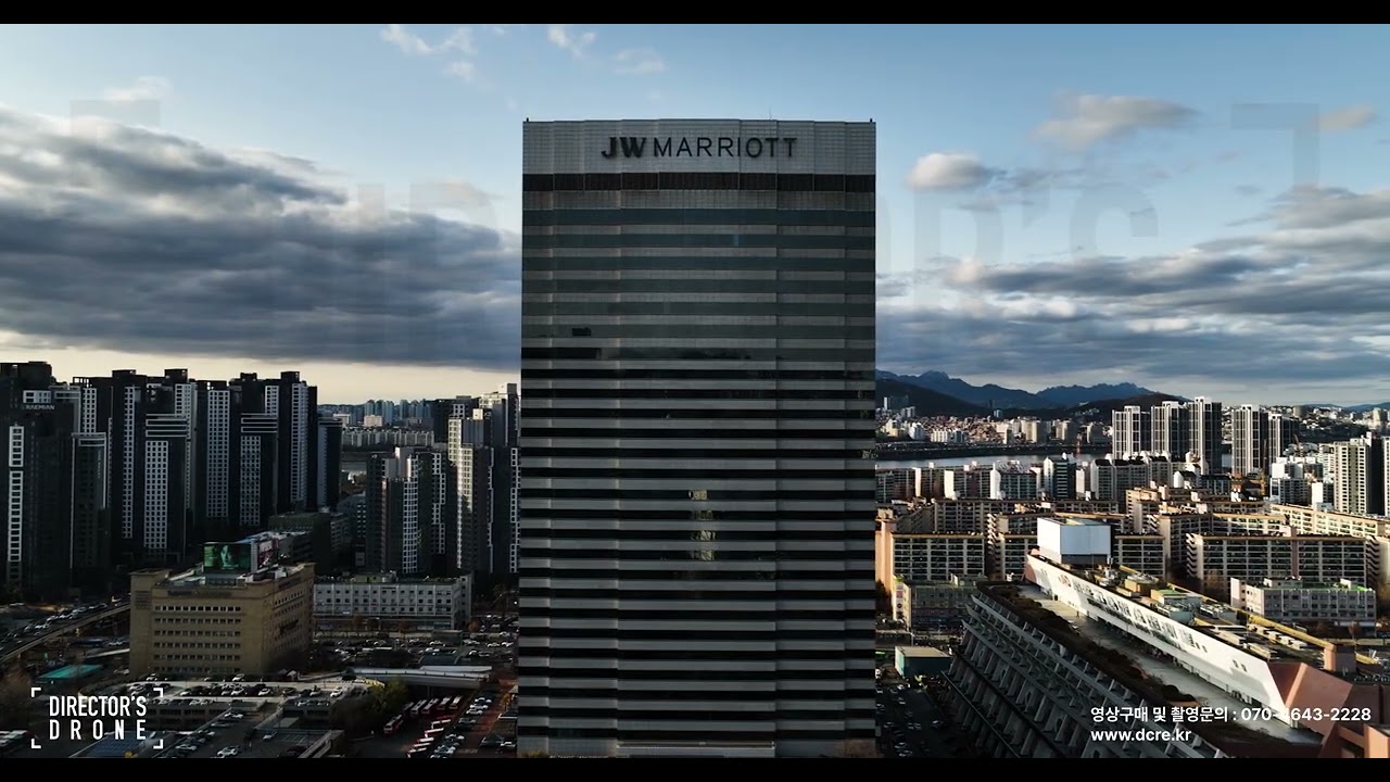 서울 서초구, 고속버스터미널역 주변의 드론영상소스, 서울고속버스터미널, 반포자이, 신반포4차아파트, JW 메리어트 호텔 서울, SEOUL, SOUTH KOREA