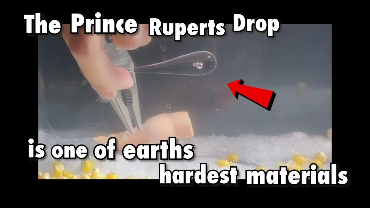 Prince Ruperts Drop science experiment at 875,000 fps YouTube