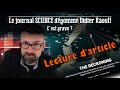 Le journal science dgomme didier raoult lecture darticle