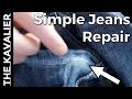How to: Repairs Pants with Hand Stitch (Super Simple) | Tailor Series